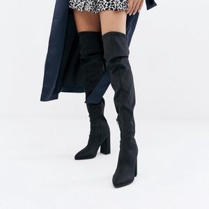 Black over the knee boots